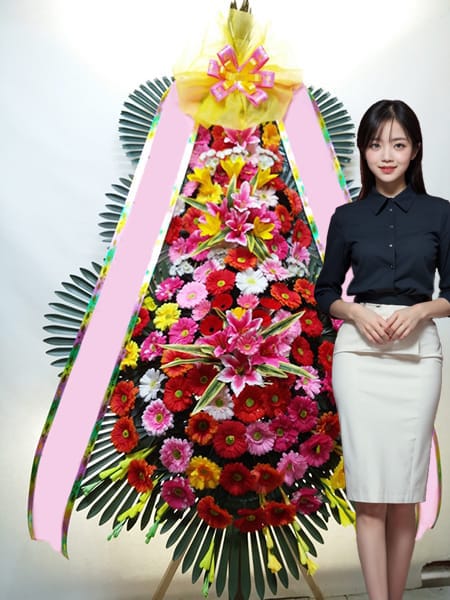 드마레웨딩컨벤션 3단화환 고급형